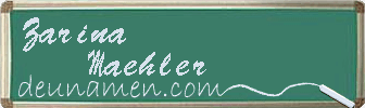 Zarina Maehler Visitenkarte